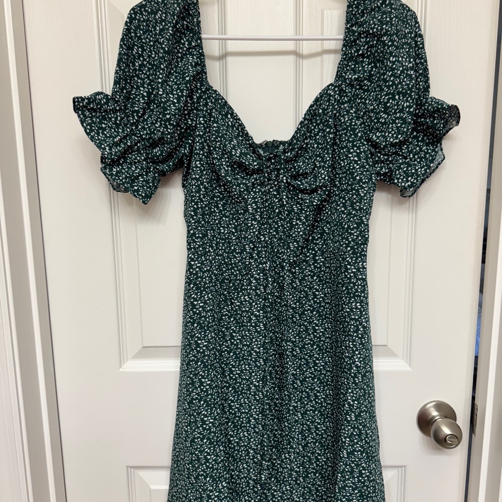 Green Floral Dress Sz XL New
